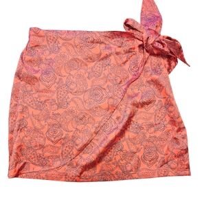 Sincerely Jules Women's Paisley Print Sarong Wrap  Skirt Size M